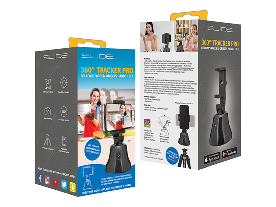 SLIDE VLOGGING KIT TRÍPODE SMART (INTELIGENTE) PORTABLE PARA CELULARES  UNIVERSAL, ROTACIÓN 360, SEGUIMIENTO DE OBJETOS, SEGUIMIENTO DE LA CARA, DISPARO INTELIGENTE, DETECCIÓN AUTOMÁTICA DE ROSTROS CON IA, MODOS HORIZONTAL Y VERTICAL, FUNCIONA CON TODAS LAS APLICACIONES DE TERCEROS COMO: FACEBOOK, INSTAGRAM, SNAPCHAT, TIK-TOK, TWITTER, COMPATIBLE CON APPLE IOS Y GOOGLE PLAY, SOPORTE UNIVERSAL DE 1/4 ”SE CONECTA FÁCILMENTE A TRÍPODES Y SOPORTES, FUNCIONA CON 3 PILAS "AA" (NO INCLUIDAS), ADMITE TELÉFONOS MÓVILES DE 2,2 "A 3,94", (VL210)