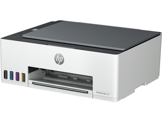 IMPRESORA HP SMART TANK 580 - ALL IN ONE PRINTER- SISTEMA DE TINTA CONTINUA - INALAMBRICO - COLOR - PRINT SPEED BLACK: ISO, UP TO 12 PPM, DRAFT, UP TO 22 PPM. (12000 PAGINAS NEGRO) PRINT SPEED COLOR: ISO, UP TO 5 PPM, DRAFT, UP TO 16 PPM. 12000 PAGINAS EN NEGRO, 6000 PAGINAS COLOR, SCAN RESOLUTION, OPTICAL UP TO 1200 X 1200 DPI. COPY RESOLUTION: UP TO 1200 X 1200 DPI. USB. USA LOS CARTUCHOS GT53 - GT52, COLOR BLANCA CON GRIS