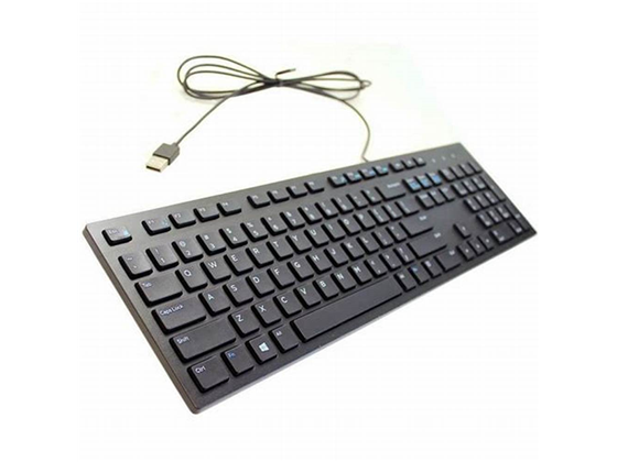 TECLADO DELL KB216B, USB, INGLES, NEGRO.