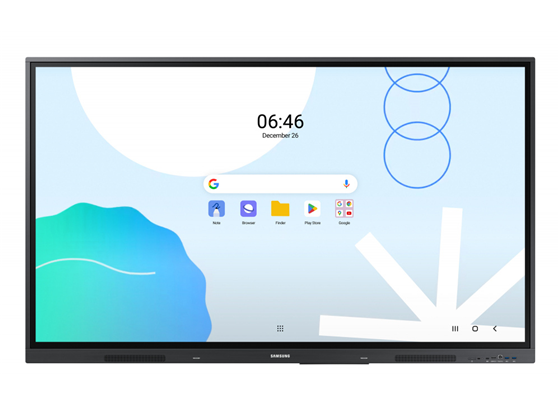 PANTALLA INTERACTIVA SAMSUNG 65", INTERACTIVE PRO, 78HZ, 4K UHD (3,840 X 2160), 400NITS, 3 HDMI, 2 USB-C, 1 BT, WIFI, BLUETOOTH, 385W, TOUCH. LH65WADWLGCXZA.