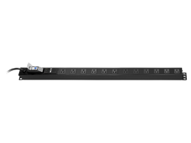 REGLETA DE ENCHUFES NEXXT, 110V/15A/1875W, 12 OUTLETS. SUPRESOR SOBRETENSIONES.