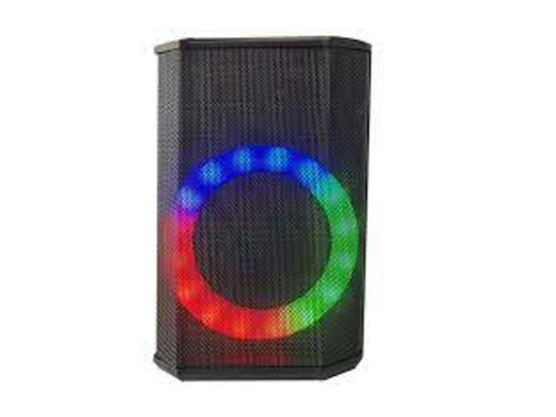 [94094] BOCINA MYO 5.5" DE DOS VIAS, 8" SUBWOOFER, BATERIA RECARGABLE, BT, MP3, PUERTO USB, 80W, NEGRAS, LUCES LED (MYO-MAX50)