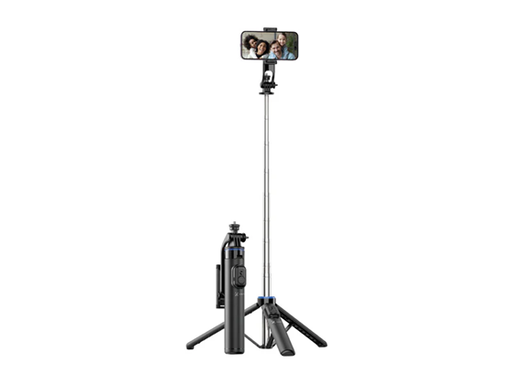[107781] SELFIE STICK XTECH SNAPFLEX, CON TRIPODE Y DISPARADOR WIRELESS, BT 5.2, SE EXTIENDE A 4.32 FT, UTILIZA BATERIA CR2032