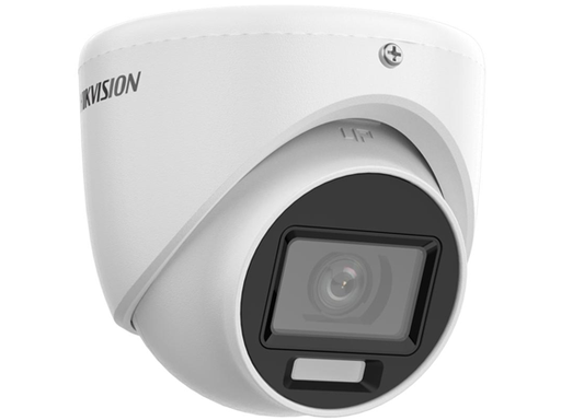 [104746] CAMARA DE VIGILANCIA HIKVISION, ANALOGA, DOMO (TURRET), SMART HYBRID LIGHT, 3K , MICROFONO.