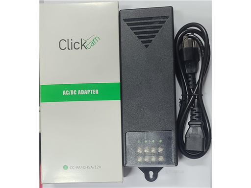 [104797] FUENTE PARA CAMARA DE VIGILANCIA CLICK CAM, 4CH 5A/12V
