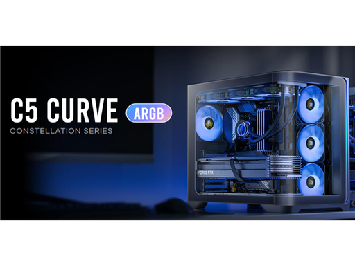 [107891] CASE GAMING ANTEC C5 CURVE ARGB CONSTELLATION SERIES MID-TOWER. COLOR NEGRO. PANEL FRONTAL CURVO DE VIDRIO TEMPLADO PARA VISTA PANORÁMICA DE 270°, JUNTO CON PANEL LATERAL DE VIDRIO TEMPLADO. DISEÑO DE DOBLE CÁMARA PARA GESTIÓN DE CABLES Y REFRIGERACIÓN ÓPTIMA. SOPORTA PLACAS BASE E-ATX, ATX, MICRO-ATX E ITX. INCLUYE DOS VENTILADORES ARGB DE 140MM PREINSTALADOS EN EL COSTADO. CONECTIVIDAD FRONTAL: DOS PUERTOS USB 3.0, UN PUERTO USB TIPO-C Y UN PUERTO DE AUDIO HD. GESTIÓN DE CABLES: 90MM EN LA CÁMARA TRASERA. ALTURA MÁXIMA DISIPADOR CPU: 175MM. LONGITUD MÁXIMA GPU: 440MM. CAPACIDAD PARA CUATRO UNIDADES DE 3.5" Y CINCO DE 2.5". FUENTE DE PODER ATX (HASTA 240MM). FILTROS DE POLVO REMOVIBLES SUPERIOR, INFERIOR Y LATERAL.