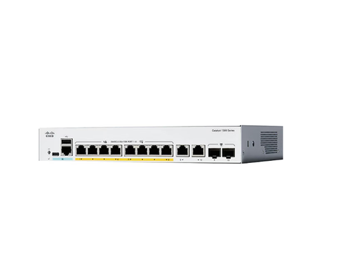 [107935] SWITCH CISCO CATALYST SERIE 1300, DE 8 PUERTOS -2G,GE (C1300-8P-E-2G)