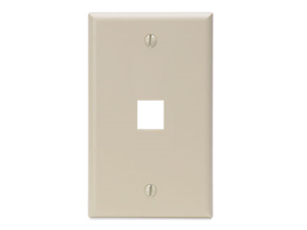 [76574] JACK WALL FACEPLATE LEVITON, 1 SALIDA, IVORY.