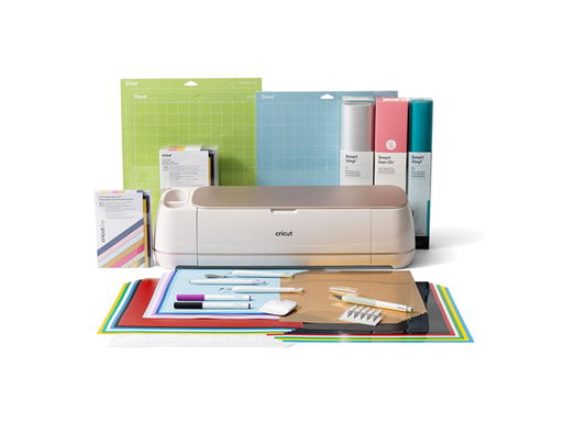 [107948] MAQUINA DE CORTE INTELIGENTE CRICUT MAKER 4 (KIT), PAQUETE CON PLANCHA INTELIGENTE 2,7 M, COLOR ROSA,  SMART VINYL REMOVIBLE 90 CM, COLOR AGUAMARINA, KIT TRUE CONTROL COLOR MENTA, VINILO IMPRIMIBLE, TAPETE PARA MAQINA STANAR GRIP 30 X 30 CM (2 UNIDADES), TARJETAS INSERTABLES, MUESTRARIO SENSEI S40, 4,75 X 4,75¨ DE 35 UNIDADES, BOLIGRAFO DE PUNTA FINA 0,4 MM, RASPADOR, ESPATULA, LAPIZ DE PUNTUACION, MINI DESMALEZADORA,